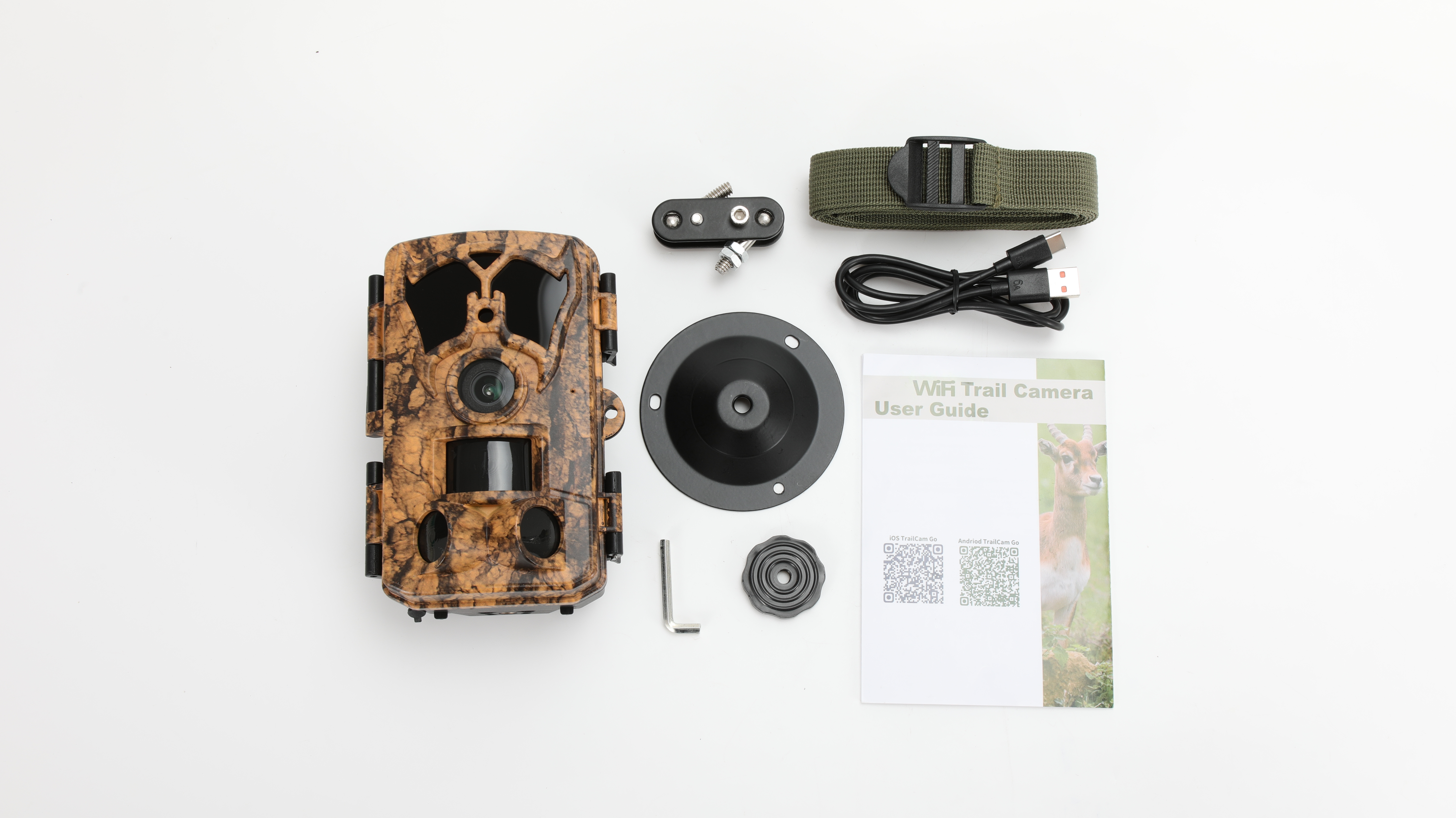  BSTCAM Wide Angle 4K 48PM Bluetooth&WiFi App Control Waterproof Grade IP65 Wildlife Monitoring Trail Camera