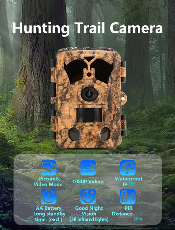  BSTCAM Wide Angle 4K 48PM Bluetooth&WiFi App Control Waterproof Grade IP65 Wildlife Monitoring Trail Camera