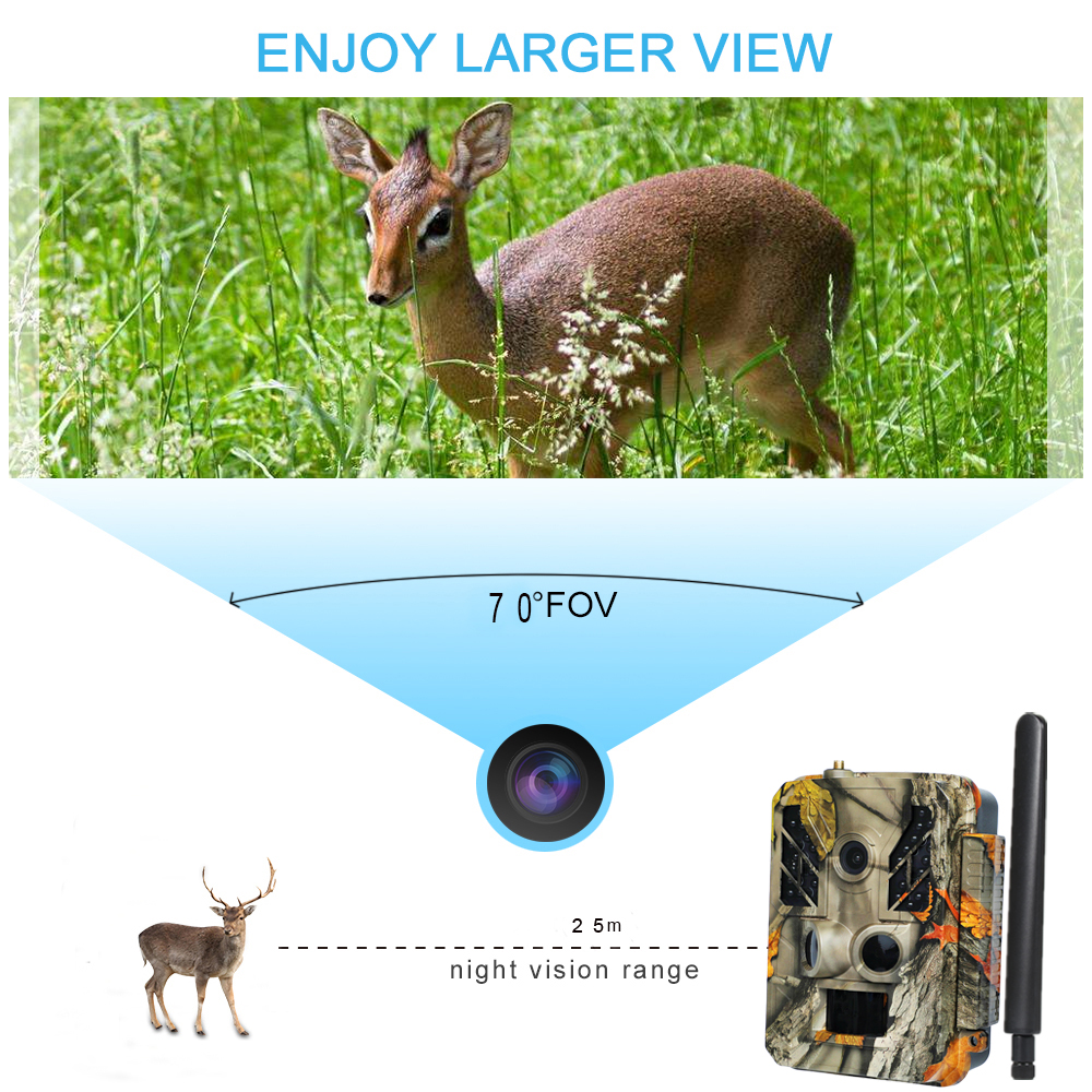 High Quality 36MP Cellular Outdoor Trail Camera APP Control MMS SMTP FTP 4G Scout Camera for Hunting